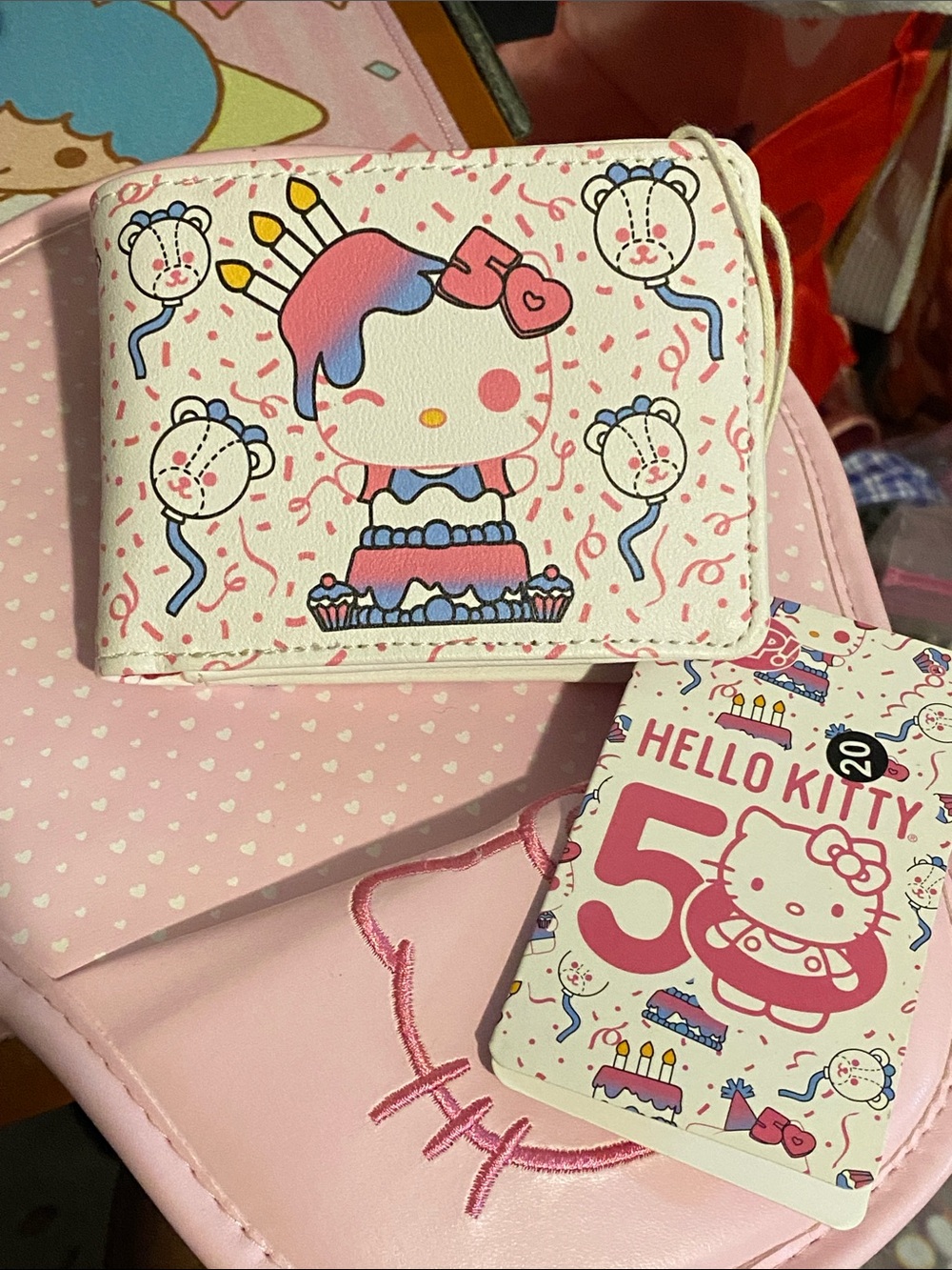 NWT Hello Kitty 50th Anniversary Wallet 🩷🖤
